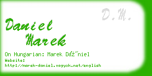 daniel marek business card